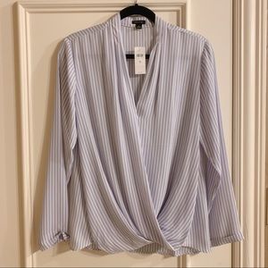 Ann Taylor striped blouse NWT sz M